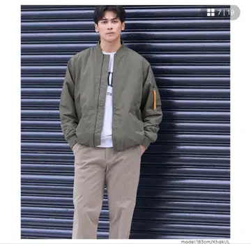 SORONA 기능 충전솜 MA-1 남성용 카키 M 사이즈 coca