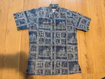 BLUE BLUE 하와이안 프린트 반팔 셔츠 XS