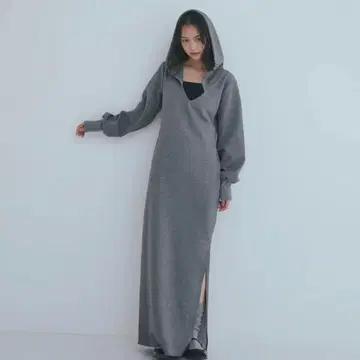[ Andequal ] sweat hoodie ladv 원피스