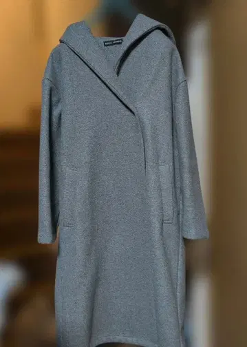 RODEO CROWNS 후드 부착 그레이 코트