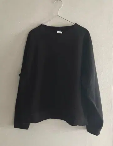 PROPS STORE 블랙 크루넥 플리스 맨투맨 일본제