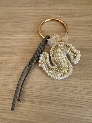 펄 참 2way 브로치 핑&백참