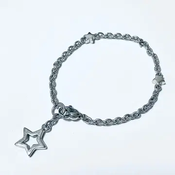 스타 주얼리 별 모티브 실버 팔찌