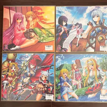 복각 모에 컷인 색지 전국 오토메 4장 세트