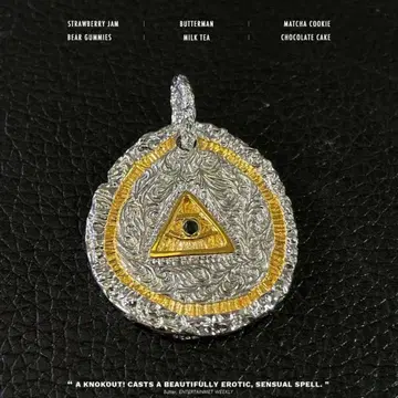 실버 골드 물방울 펜던트