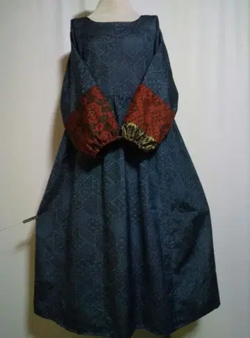 기모노 리메이크/돌먼 소매/원피스 사이즈 L~LL