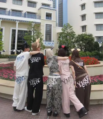 yonger song 셋업 핑크 L