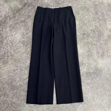 00s 빈티지 울 슬랙스 블랙 와이드 고급 캐주얼