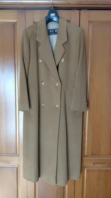 DAKS 울 체스터 코트, 컬러 카멜, 사이즈 11호