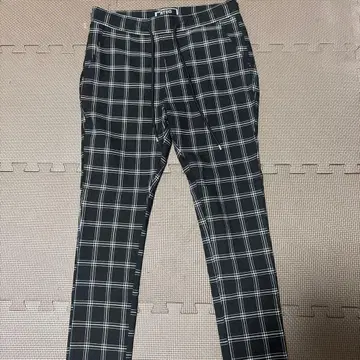 RTEG 체크 무늬 스키니 팬츠 M