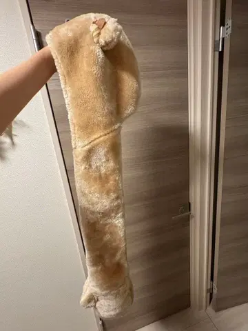 새상품급 푸우 미튼 머플러 포함 팬 캡 디즈니