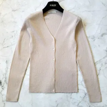 [새상품급] 아나이 ANAYI 리브 가디건 베이지 38