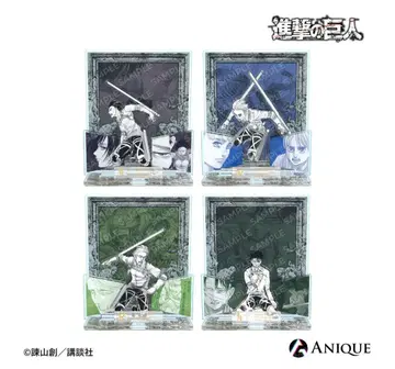 진격의 거인 디오라마 아크릴 스탠드 새상품 4종