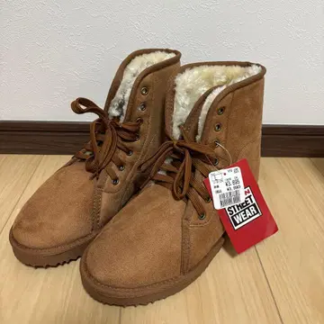 VISION STREET WEAR 브라운 어그 부츠