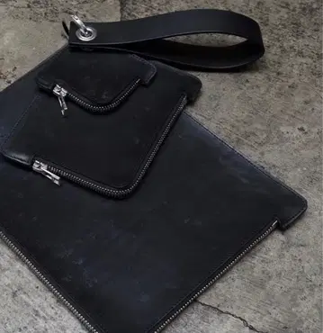 t.a.s 티에이에스 멀티 카우 가죽 클러치백