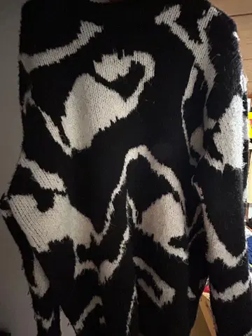 ZARA 애니멀 프린트 니트 스웨터