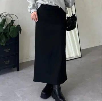 prose verse 프로즈베일 허리 드로스트 컷 리브 내로우 스커트