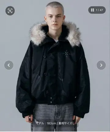 [ ajouter flow ] rhinestone N-2B jacket