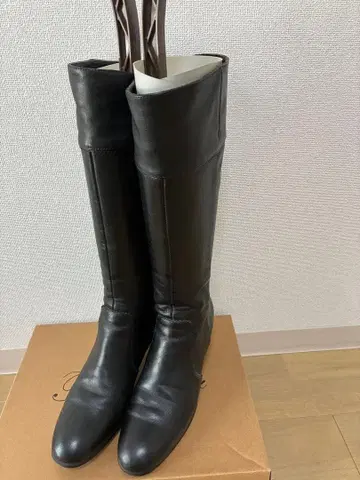 토끼 롱 부츠 가죽