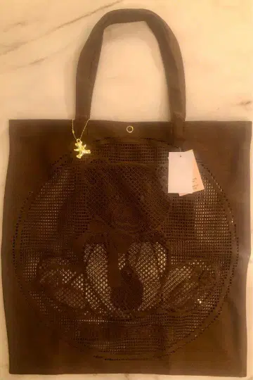 치카자와 레이스 레이스 토트 곰 (스탠다드) 브라운 토트백 새상품