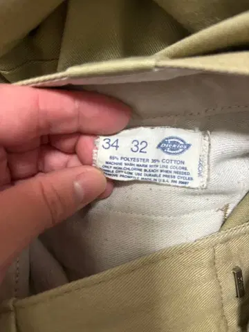 90s Dickies 워크 팬츠 W34 치비 택