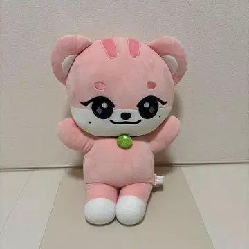 곰 봉제 인형 핑크