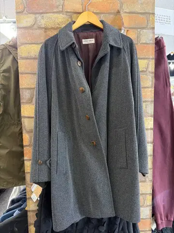 그레이 울 피 코트