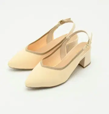 라파퍼 슈즈 5.5cm 힐 니트 백 밴딩 펌프스