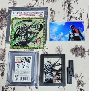 가면라이더 1호 먹그림 아트 다다미풍 코스터 마그넷 가면라이더전