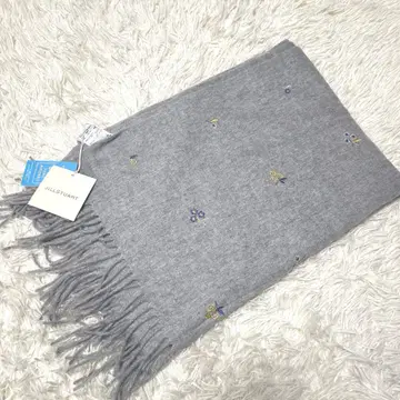 질스튜어트 미사용 택 포함 캐시미어 블렌드 머플러 스톨 그레이