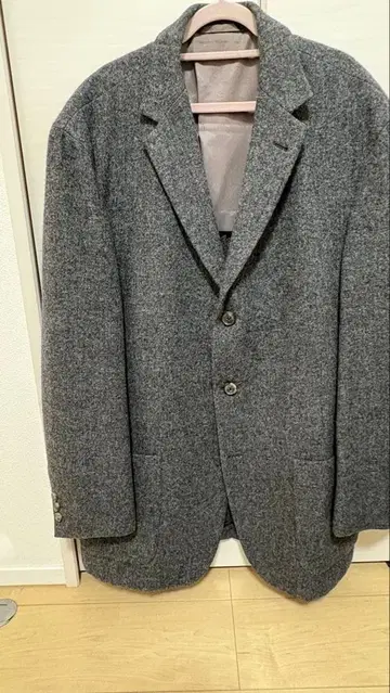 BOSS 울 혼방 남성용 자켓 그레이