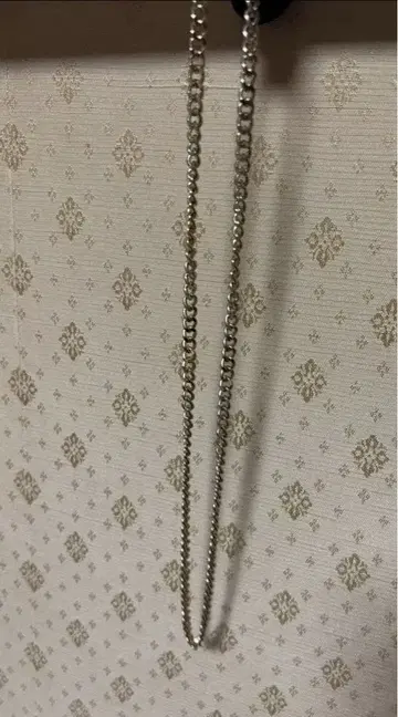 실버 체인 롱 목걸이