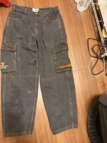 cash only 다크 그레이 카고 팬츠 34인치