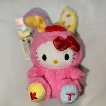 [ 새상품:택 포함 ] 비비드 토끼 x 키티 봉제 인형