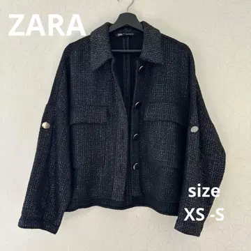 트위드 체크 자켓 ZARA 오버 사이즈