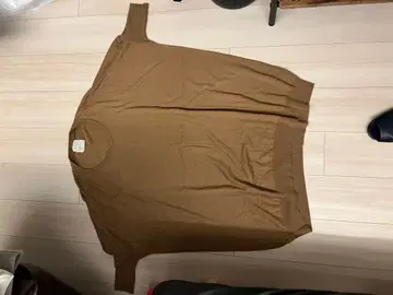 RAYBEAMS 브라운 오부 소매 니트