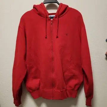 Champion 레드 후드티 L 사이즈
