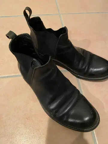 PADRONE 파드로네 사이드 고어 부츠 블랙 40 25cm