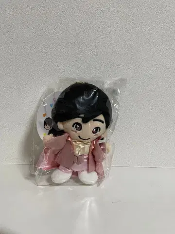 핑크색 봉제 인형 마스코트