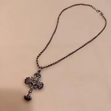 실버 925 십자가 목걸이 Vintage