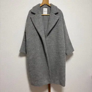 미라 오웬 울 샤기 오버 체스터 코트