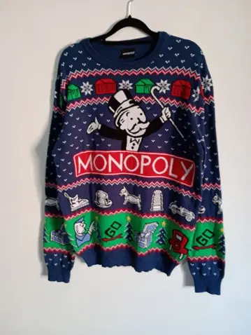 모노폴리 크리스마스 스웨터! (배송비 포함!)