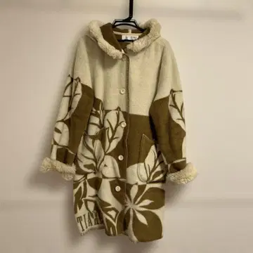 MY FAVORITE TIARA 플라워 패턴 롱 코트 갸루