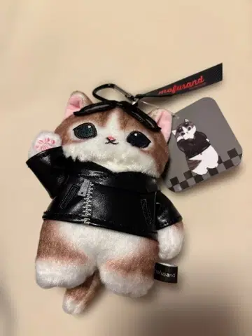 모프 샌드 mofusand 다이너 마스코트 가죽 재킷냥