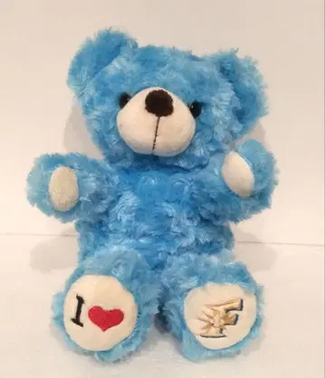 일본 니혼햄 파이터즈 베어 퍼펫 봉제 인형 니혼햄 곰 쿠마 파랑 야구