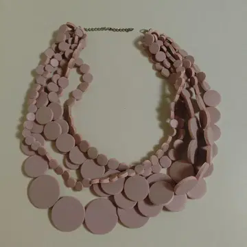 H&M 핑크 원형 목걸이