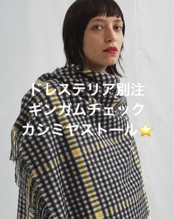 [ 정가 93,500엔 ] 존스톤스 드레스테리아 별주 캐시미어 스톨