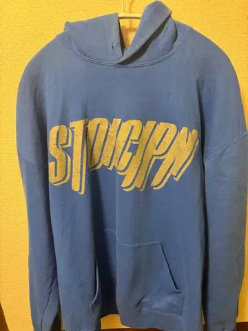 stoicjpn 파란색 후드 부착 후드티 L 사이즈