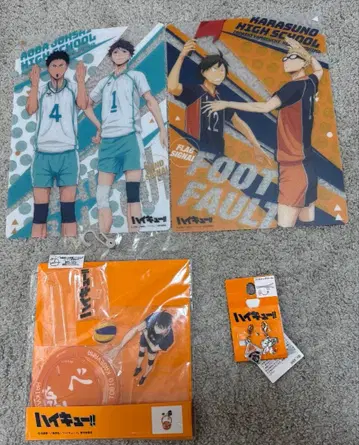 하이큐!! 클리어 보드 아크릴 스탠드 지퍼 참 세트