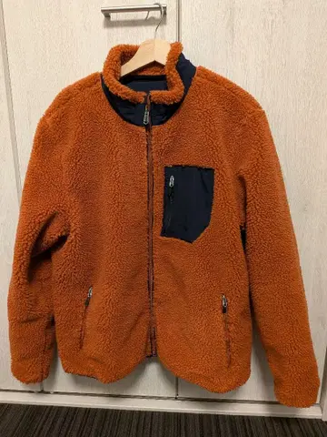 Eddie Bauer 보아 플리스 자켓 L 사이즈 오렌지